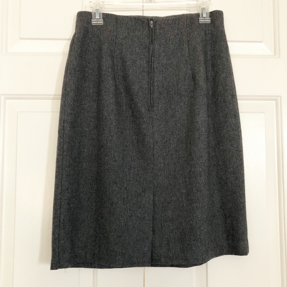 Toby 100% wool grey career/work skirt sz 12 - Picture 2 of 8